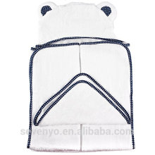 Serviette à capuchon 100% coton biologique pour bébés et garçons - Serviette de bain antibactérienne et hypoallergénique avec capuche pour nouveau-nés